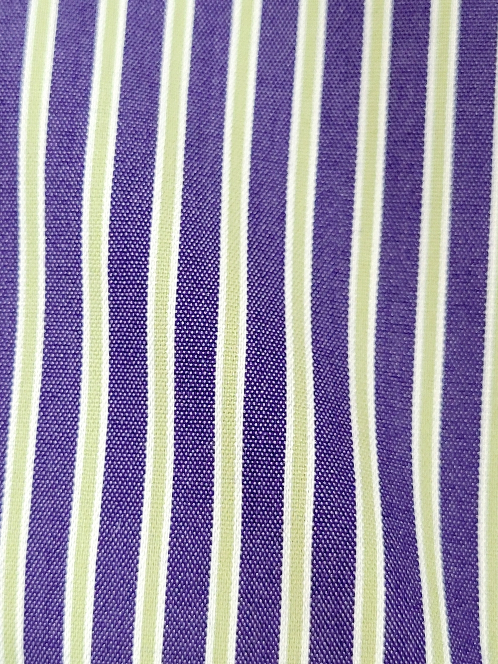 LAFAYETTE 148 New York Striped Tailored Peplum Waist Shirt Purple Green White 10 - Picture 5 of 9